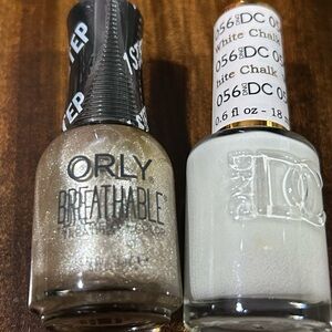 Orly Breathable Nail Polish Set - Glittering Gold and White Chalk